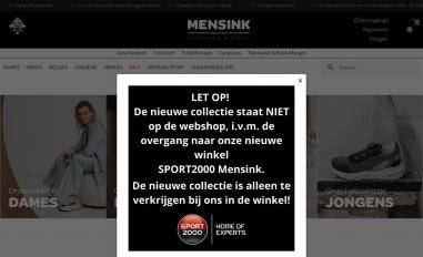 Schermafbeelding van mensinkschoenen.nl