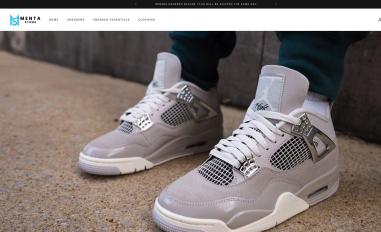 Schermafbeelding van mentastore.com