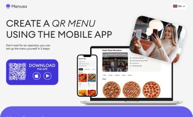 Schermafbeelding van menusa.app
