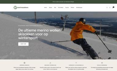 Schermafbeelding van merinosokken.nl