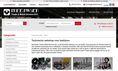 Schermafbeelding van metalservices.nl