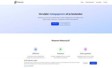 Schermafbeelding van metavrij.nl