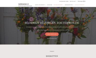 Schermafbeelding van metbloemen.nl