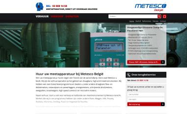 Schermafbeelding van metesco.be