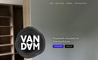 Schermafbeelding van meubelmakerijvandam.nl