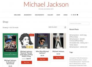 Schermafbeelding van michaeljackson24.info