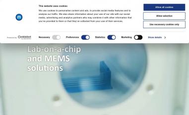 Schermafbeelding van micronit.com