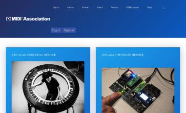Schermafbeelding van midi.org