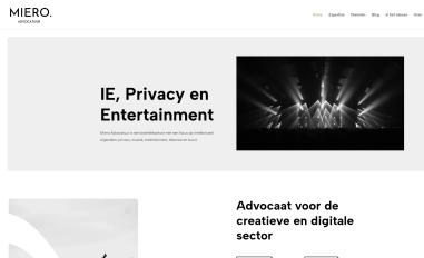 Schermafbeelding van mieroadvocatuur.nl