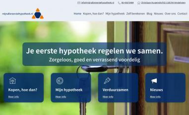 Schermafbeelding van mijnallereerstehypotheek.nl