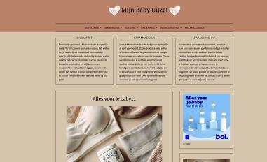 Schermafbeelding van mijnbabyuitzet.nl