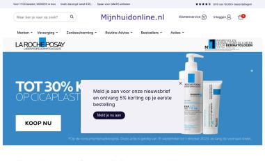 Schermafbeelding van mijnhuidonline.nl
