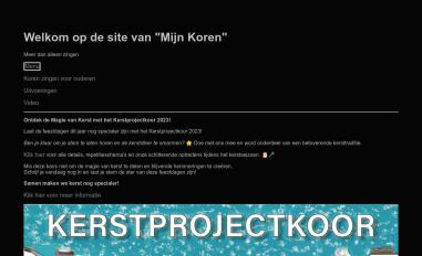 Schermafbeelding van mijnkoren.nl