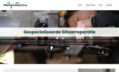Schermafbeelding van milguitars.be
