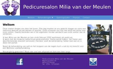Schermafbeelding van milia-pedicure.nl