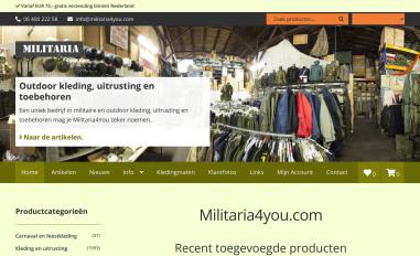 Schermafbeelding van militaria4you.com