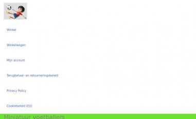 Schermafbeelding van miniatuurvoetballer.nl