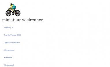 Schermafbeelding van miniatuurwielrenner.nl