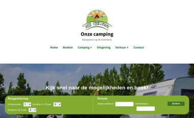 Schermafbeelding van minicampingdenengelsman.nl