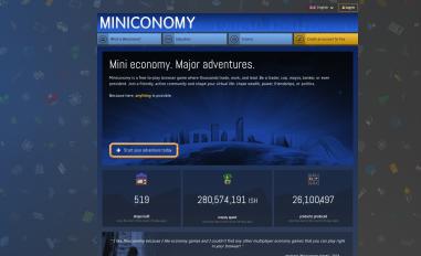 Schermafbeelding van miniconomy.com