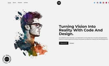 Schermafbeelding van minimal-nextjs-portfolio-website.vercel.app