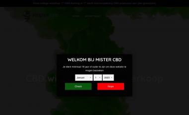 Schermafbeelding van mistercbd.eu