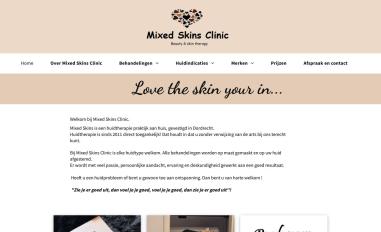 Schermafbeelding van mixedskinsclinic.nl
