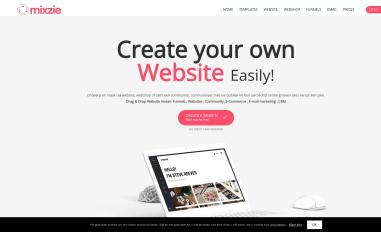 Schermafbeelding van mixzie.com