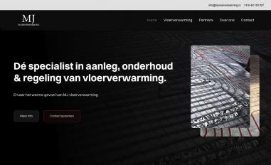 Schermafbeelding van mj-vloerverwarming.webflow.io