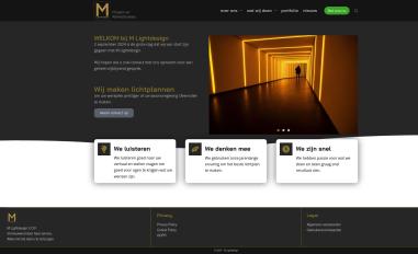 Schermafbeelding van mlightdesign.nl