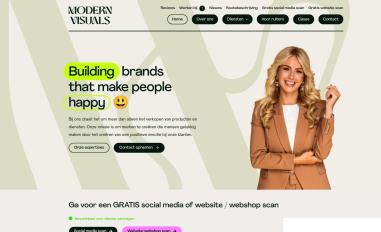 Schermafbeelding van modernvisuals.nl
