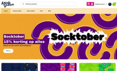 Schermafbeelding van modesokken.nl