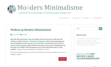 Schermafbeelding van moedersminimalisme.nl