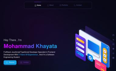 Schermafbeelding van mohammad-khayata.vercel.app