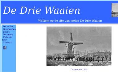 Schermafbeelding van molendedriewaaien.nl