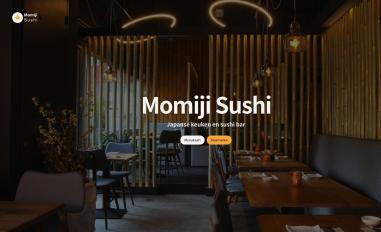 Schermafbeelding van momiji-sushi.nl
