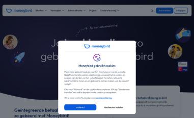 Schermafbeelding van moneybird.nl