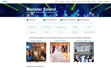 Schermafbeelding van monstersound.nl