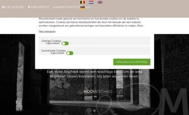 Schermafbeelding van mooiafscheid.com