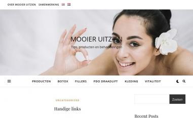 Schermafbeelding van mooier-uitzien.nl