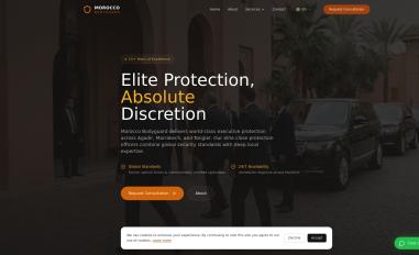 Schermafbeelding van moroccobodyguard.com