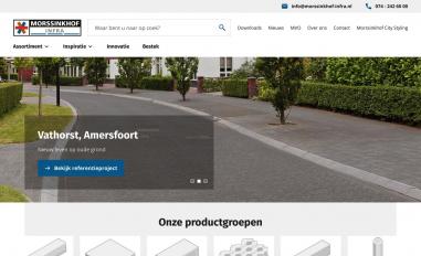 Schermafbeelding van morssinkhof-infra.nl