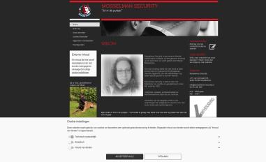 Schermafbeelding van mosselman-security.nl