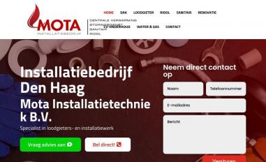 Schermafbeelding van mota-installatie.nl