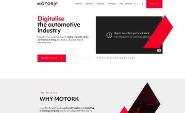 Schermafbeelding van motork.io