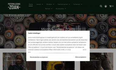 Schermafbeelding van motorkledingzoan.nl