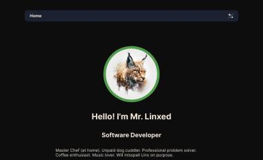 Schermafbeelding van mrlinxed.com