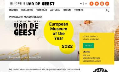 Schermafbeelding van museumvandegeest.nl
