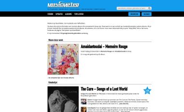 Schermafbeelding van musicmeter.nl