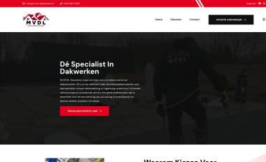 Schermafbeelding van mvdl-dakwerken.nl